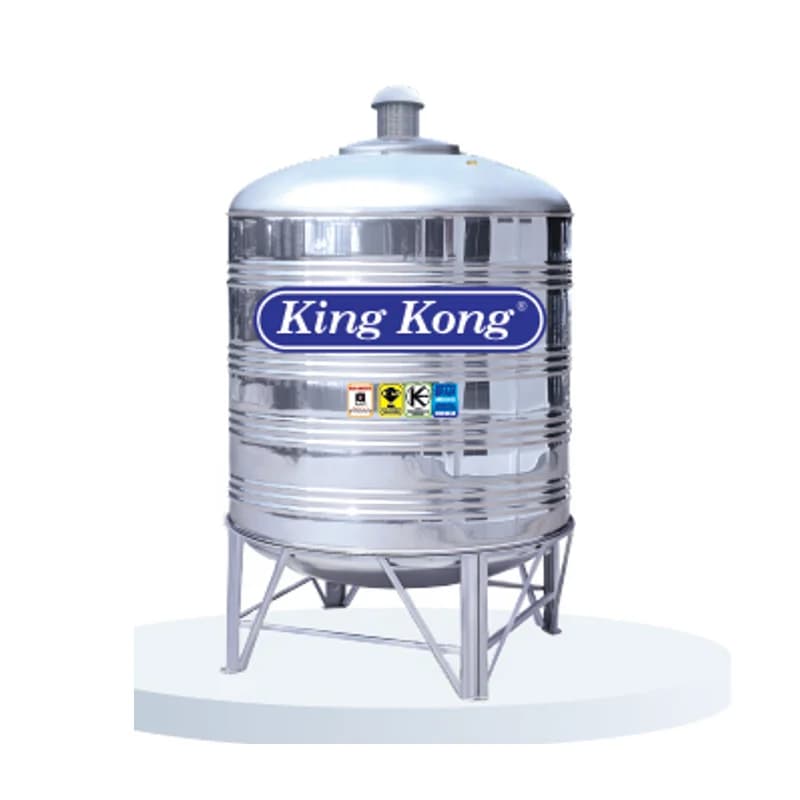 Stainless Steel Water Tank — Round Bottom (With Stand)
